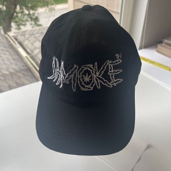 Men's Smoke LHSF 5-Panel Dad Hat Black One Size Fits All - Picture 1 of 8